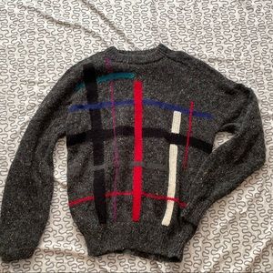 Geometric wool sweater